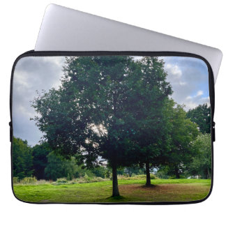 Autumn trees laptop sleeve