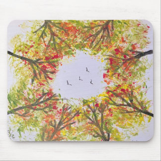 Autumn Trees Mouse Pad