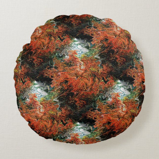 Autumn trees....... round pillow (Front)