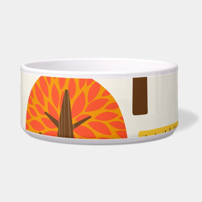 Autumn trees, seamless pattern. (Front)