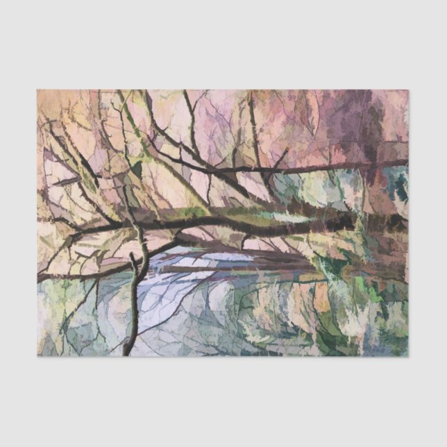 AUTUMN TREES TISSUE PAPER (Front)