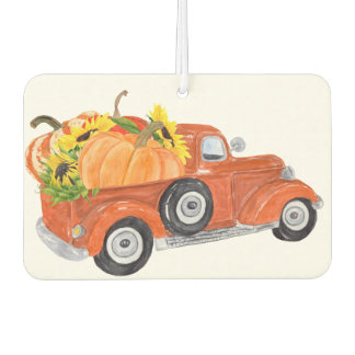 Autumn Truck with Pumpkins Air Freshener