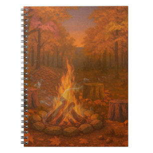 Autumn Twilight Bonfire Notebook