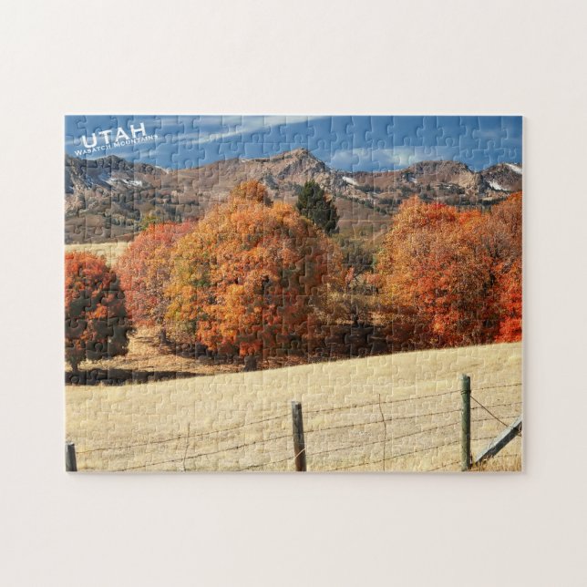 Autumn Utah, Wasatch Mountains Jigsaw Puzzle (Horizontal)