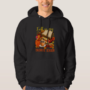 Autumn Vibes Book Lover Leaves Women Fall My Favou Hoodie