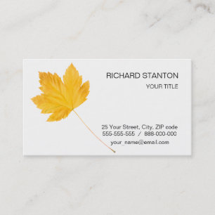 Autumn vibes business card