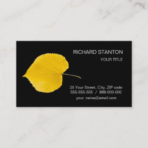 Autumn vibes business card