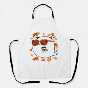 Autumn Vibes Cute Ghost Classic T-Shirt Apron