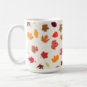 Autumn Vibes Fall Leaves Coffee Mug