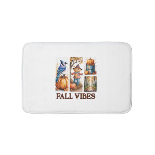 Autumn Vibes Fall Vibes Bath Mat