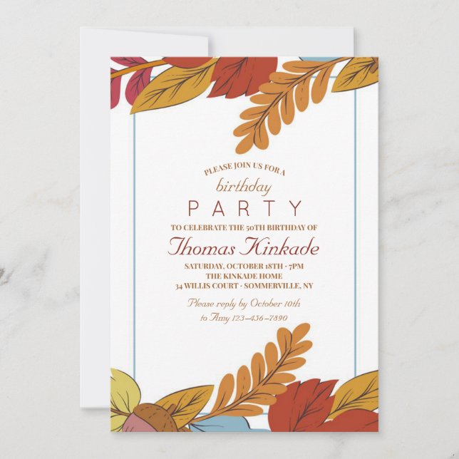 Autumn Vibes Invitation (Front)