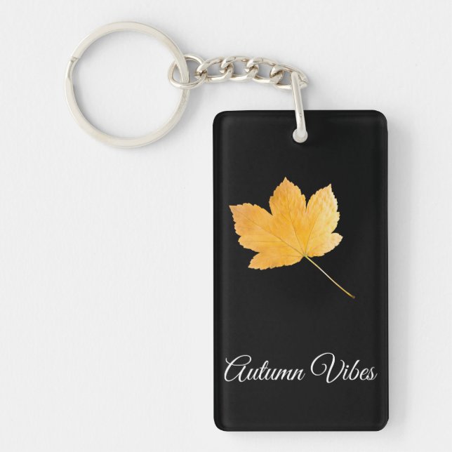 Autumn vibes keychain (Front)
