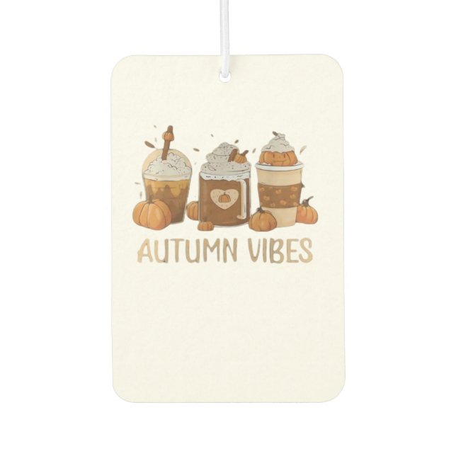 AUTUMN VIBES Oversized T-Shirt.png Air Freshener (Front)
