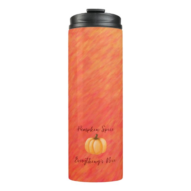 Autumn Vibes-Pumpkin Spice- Thermal Tumbler (Front)