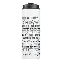 Autumn Vibes Thermal Tumbler