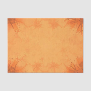 Autumn Victorian Brown Orange Pattern Tissue Paper