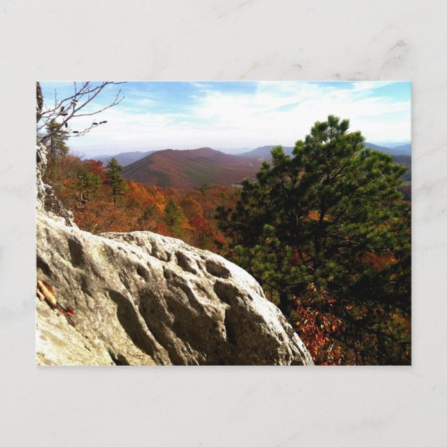 Autumn View from Dragon's Tooth Postcard (Front)