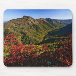Autumn view of Linville Gorge often called the Mouse Pad