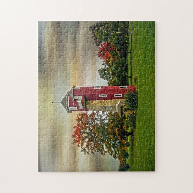Autumn Water Tower Jigsaw Puzzle (Vertical)