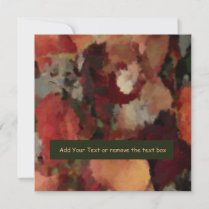 Autumn Watercolor Abstract  Note card