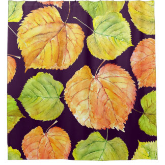 Autumn watercolor florals, seamless pattern.
