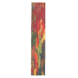 Autumn Watercolor Foliage Medium Table Runner