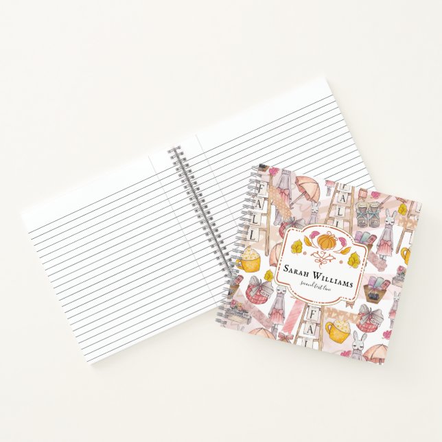 Autumn Watercolor Personalized Notebook (Inside)