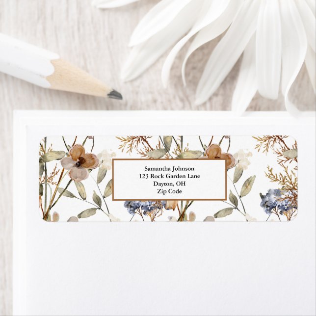 Autumn Watercolor Wildflower Floral  (Insitu)