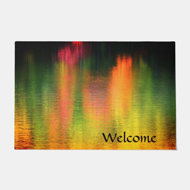 Autumn Watercolors Doormat (Front)