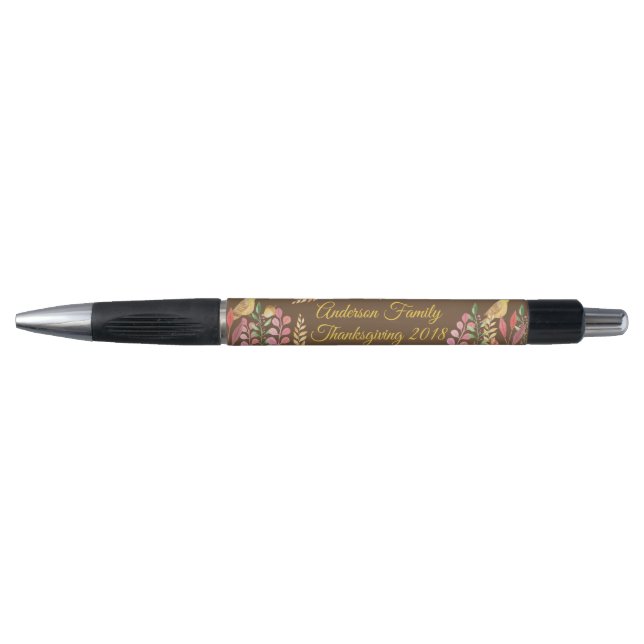 Autumn Watercolors Personalized Pen (Front)