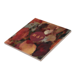Autumn Watercolors Tile