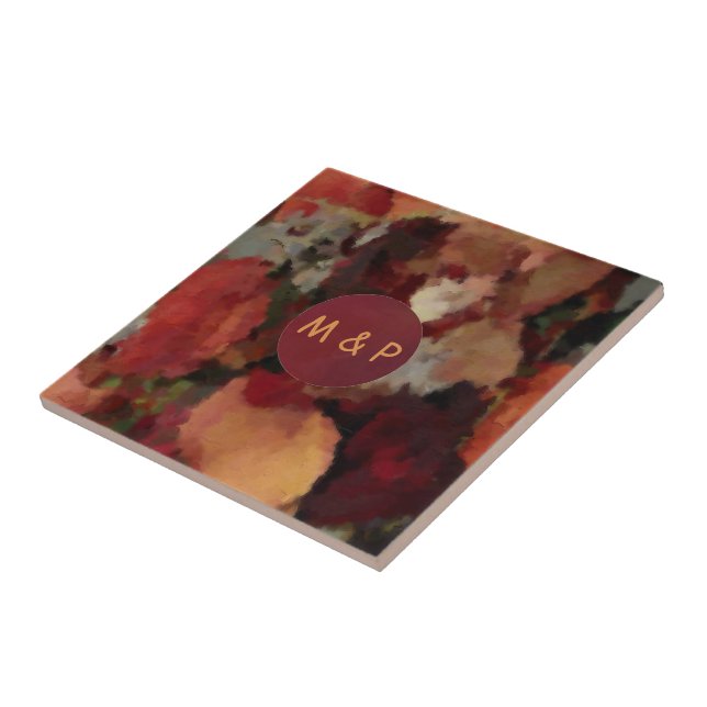 Autumn Watercolors Tile (Side)