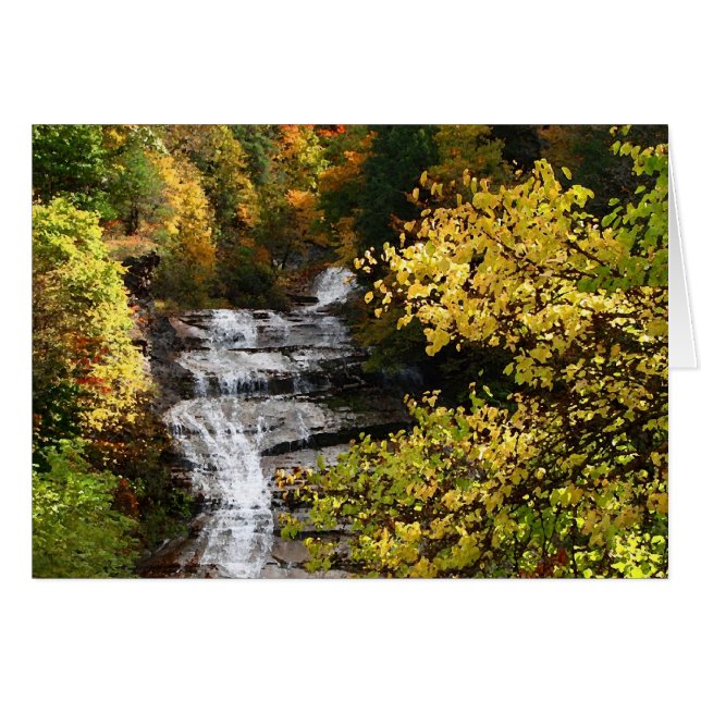 Autumn Waterfall (Front Horizontal)