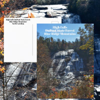 Autumn Waterfall High Falls DuPont State Forest NC
