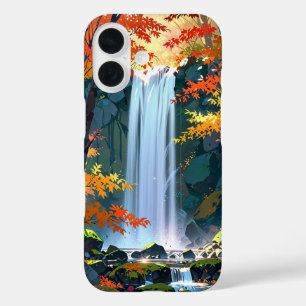 Autumn Waterfall Serenity iPhone 16 Case