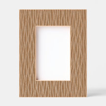 Autumn Wavy Lines Etched Frames | Brown & Orange
