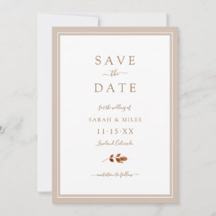 Autumn Wedding Save The Date