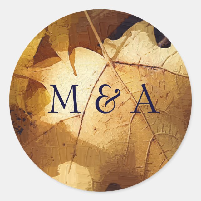 Autumn wedding stickers (Front)