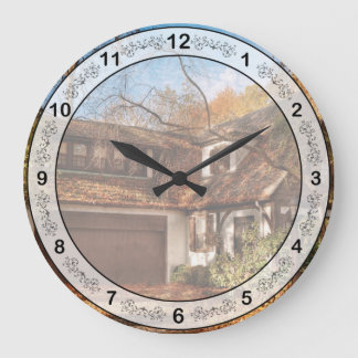 Autumn - Westfield, NJ - Lost in the woods.jpg Large Clock