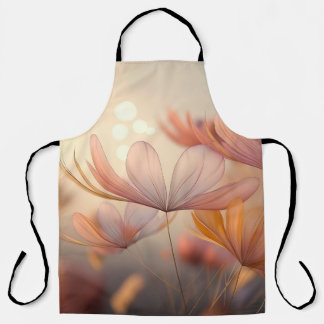 "Autumn Whisper: A Macro Symphony of Petals" Apron