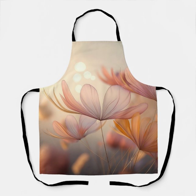 "Autumn Whisper: A Macro Symphony of Petals" Apron (Front)