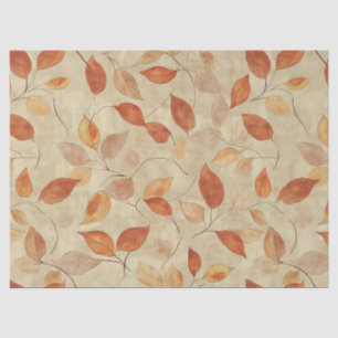 Autumn Whisper - Fall Leaves in Warm Earth Tones Tissue Paper