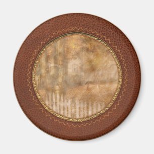 Autumn - White picket fence Magnet