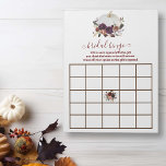 Autumn White Pumpkin Fall in Love Bingo Notepad<br><div class="desc">This design may be personalized in the area provided by changing the photo and/or text. Or it can be customized by clicking Personalize this Template and then choosing the click to customize further option and delete or change the colour of the background, add text, change the text colour or style,...</div>