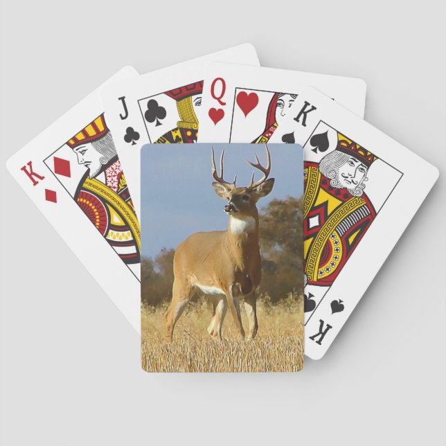 Autumn Whitetail Buck Playing Cards (Back)