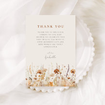 Autumn Wildflower Field Baby Shower