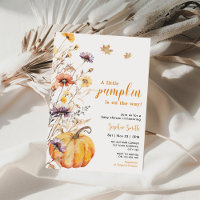 Autumn Wildflower Little Pumpkin Baby Shower