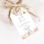 Autumn Wildflower Sip Sip Hooray Bridal Shower Gift Tags<br><div class="desc">These autumn wildflower sip sip hooray bridal shower gift tags are perfect for a modern wedding shower. The design features multiple watercolor purple,  violet,  yellow flowers,  burgundy buds and olive green foliage beautifully grouped into bouquets.</div>