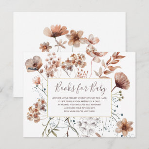 Autumn Wildflowers Books for baby Invitation Postcard