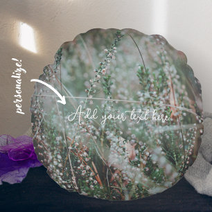 Autumn wildflowers round pillow